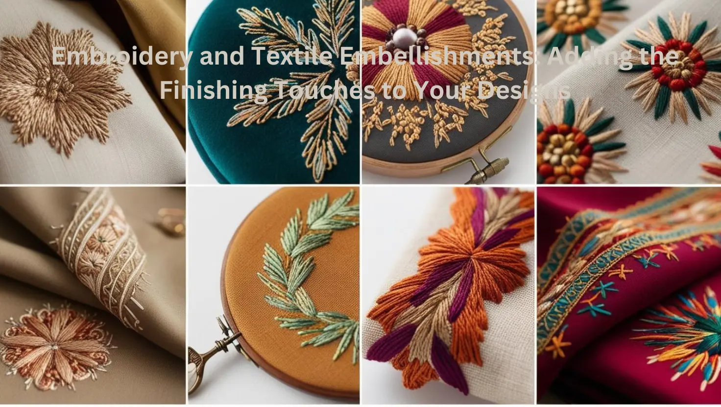 Embroidery and Textile Embellishments: Adding the Finishing Touches to Your Designs